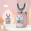 (Γκρι, 2-6 ετών) Ηλεκτρική οδοντόβουρτσα σιλικόνης σε σχ 4