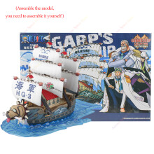 (Garps Marine in scatola) 18 cm Anime Figure Thousand Sunny Going Merry Barca Nave Pirata Figurine Giocattoli