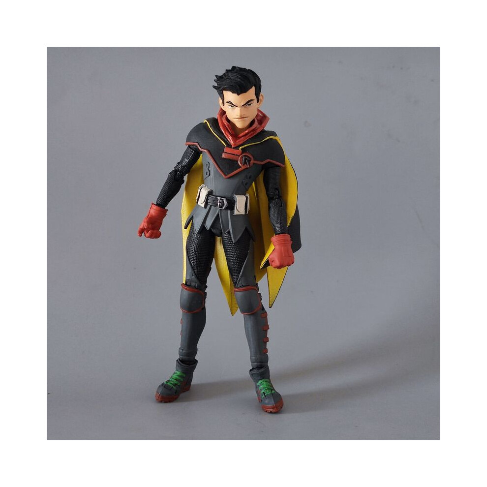 (Robin Smascherato) Mcfarlane Ltiverse Bat-Eroe Supereroe-Uomo Meraviglia R0BIN Uomo Barzelletta Senza