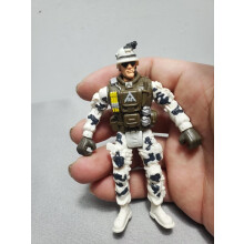(BLU PAVONE) Warrior Elite Force 1:18 Action Figure Militare Bambola Snodabile Terrorista SWAT Squadra
