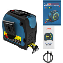 (DT10 DTAPE)Ruban à mesurer télescopique Laser DT10/DT11, télémètre numérique 2 en 1 avec écran LCD Anti-chute, crochet