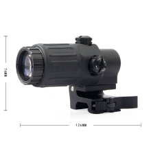 (G33 noir)558 avec lunette de visée optique G33, Zoom 3X, grossissement holographique, télescopes tactiques, Point