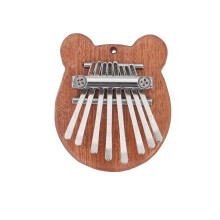Mini pianoforte a pollice Kalimba Africa a 8 tasti, strumento a tastiera in legno massello Mbira, regalo