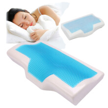 Cuscino antirussamento in gel rinfrescante, memory foam ergonomico