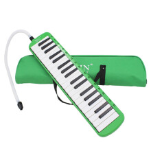 (Verde) Armonica melodica a 37 tasti, tastiera elettronica con borsa