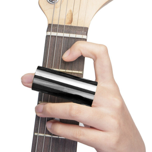 (Argento) Set di dita per slider per chitarra in acciaio inossidabile 2