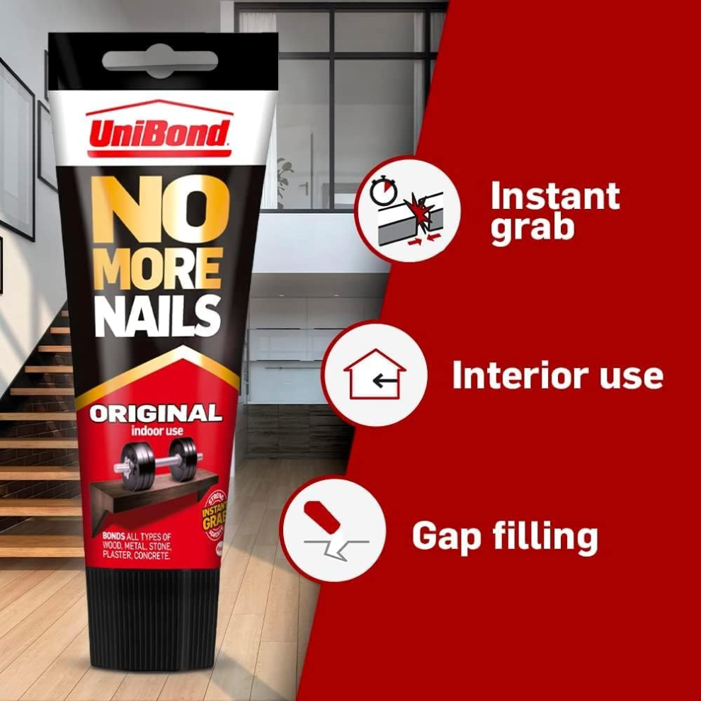 UniBond No More Nails Adhesive 234g  Strong Glue for Wood & Metal