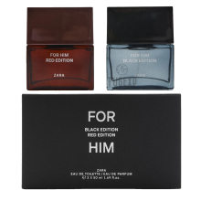 Zara For Him Red Edition + Black Edition Eau de Parfum 2 x 50ml Men