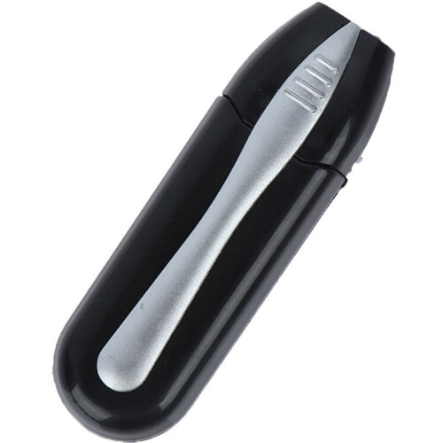 (Black Silver) Peeps Cleaning Glasses Brush Simple Practical Portable Tool Sided Double