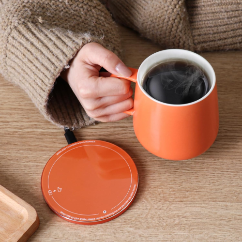 APEKX Smart Coffee Mug Warmer with Mug  Auto On/Off Gravity Induction 2