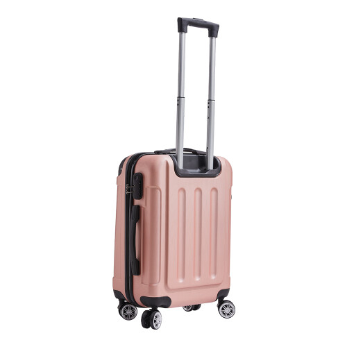 Living And Home 3PCS Lockable Travel Suitcase Set, Rose Gold 1