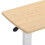 Living And Home Height Adjustable Mobile Table Overbed Desk with Wheels 5