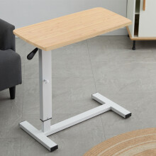 Height Adjustable Mobile Table Overbed Desk with Wheels