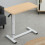 Living And Home Height Adjustable Mobile Table Overbed Desk with Wheels 1