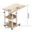 Living And Home 60*40*68CM Height Adjustable Mobile Table Overbed Desk with Shelf 6