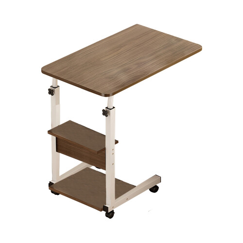 Living And Home Height Adjustable Mobile Bed Table 1