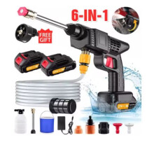 Gooway Cordless High-Pressure Car Wash Gun Lithium Battery Powered