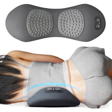(Light Gray) 3-in-1 Back Massager, Electric 3 in 1 Back Massager with Traction Lifting and Vibration Massage and Heat Compress Against Pain, Backs Massagers