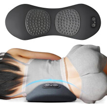 (Dark Gray) 3-in-1 Back Massager, Electric 3 in 1 Back Massager with Traction Lifting and Vibration Massage and Heat Compress Against Pain, Backs Massagers
