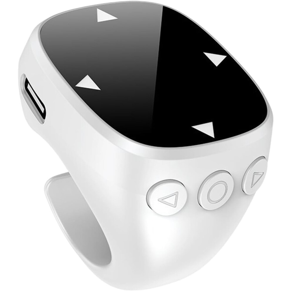 (White) Bluetooth Remotes Scrollings Ring,Touch Screen Bluetooth Remote Control, Video Scrolling Ring, Remote Control Page Turner White 746124411178