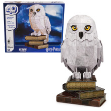 4D-bouw Harry Potter Hedwig 3D-puzzelmodelset 118 stuks Harry Potter-cadeaus Bureaudecoratie 3D-puzzels Kerstcadeaus voor tieners voor leeftijden 12+