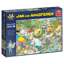 Jumbo 19087 Jan Van Haasteren, Campeggio nel Bosco, Puzzle 2000 Pezzi