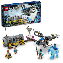 LEGO Avatar Kelluvat vuoret, Site 26 & RDA Samson 75573 Rakennussetti - Helikopterilelu, jossa on 5 minihahmoa ja hirvi  hevoshahmo. Elokuvasta in