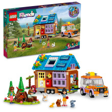 LEGO Friends Mobile Tiny House 41735 Florest Camping Dollhouse Fingle Play Set With Toy Car para aproveitar o Aordente ao ar livre inclui Leo & L