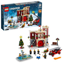 Kit di costruzione LEGO Creator Expert Caserma dei pompieri del villaggio invernale 10263 (1166 pezzi)