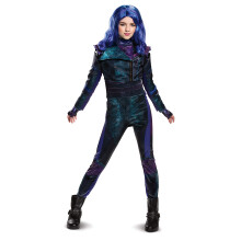 Disguise Disney Mal Descendants 3 Deluxe Girls' Costume Purple Small (Ize/4-6X)