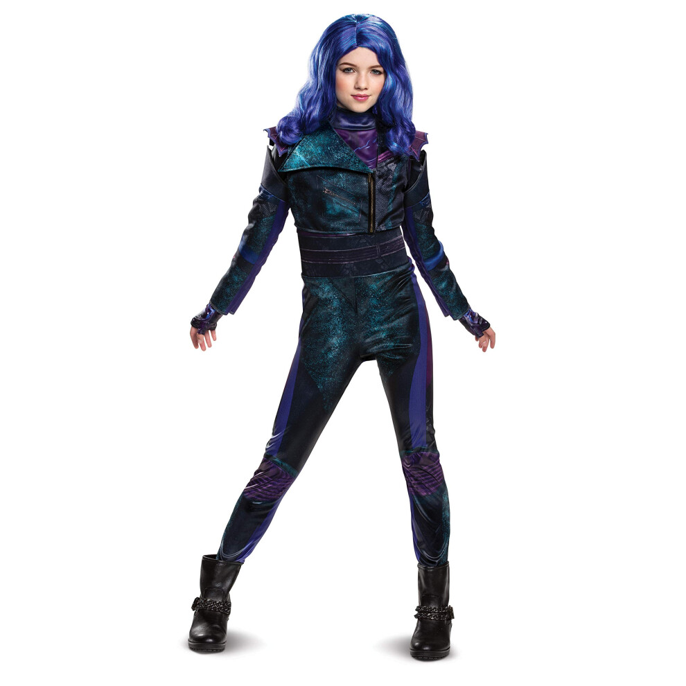 Photos - Fancy Dress Disguise Disney Mal Descendants 3 Deluxe Girls' Costume Purple Small  Purple 20301L(Ize/4-6X)