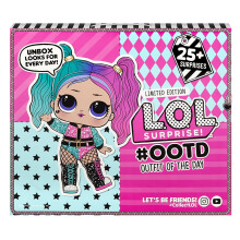 Calendario dell'Avvento LOL Surprise #OOTD Outfit Of The Day con Bambola Edizione Limitata e 25+ Sorprese