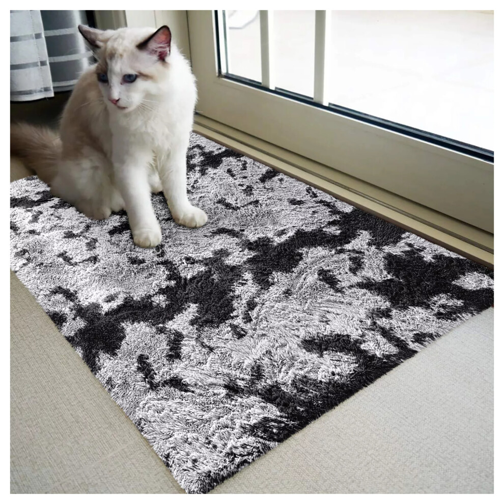 Imperial Rooms (Charcoal, 60 X 110 Cm) Non Slip Shaggy Rugs Carpet Runner Large Doormats