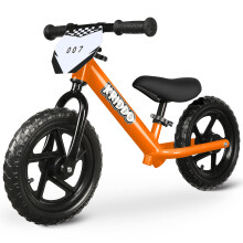 KRIDDO Toddler Balance Bike 2 Year Old Age 18 Months to 5 Years Old 12 Inch Push Bicycle with Customize Plate (3 Sets of Stickers Included) Gift Bi