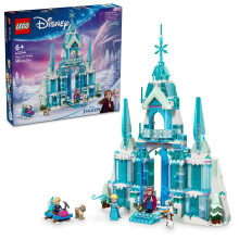 LEGO Disney Frozen Elsas Ice Palace Building Set for Kids Princess Castle with Anna and Elsa Mini-Doll Figures Disney Princess Toy Gift Idea for Gi