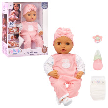 Baby Born My Real Baby Doll Ava - Light Brown Eyes: Realistic Soft-Bodied Baby Doll Ages 3 & Up Sound Effects Drinks & Wets Mouth Moves Cries Real
