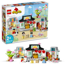 LEGO DUPLO Ismerje meg a knai kultrt 10411 kocks szett Pandval s csaldi figurkkal Oktat, oktatjtkok 2 v feletti kisgyermekek szmra