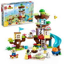 LEGO DUPLO 3 in 1 Casa sull'albero 10993 Giocattolo creativo da costruzione per i pi piccoli Include 8 personaggi per insegnare le abilit socia