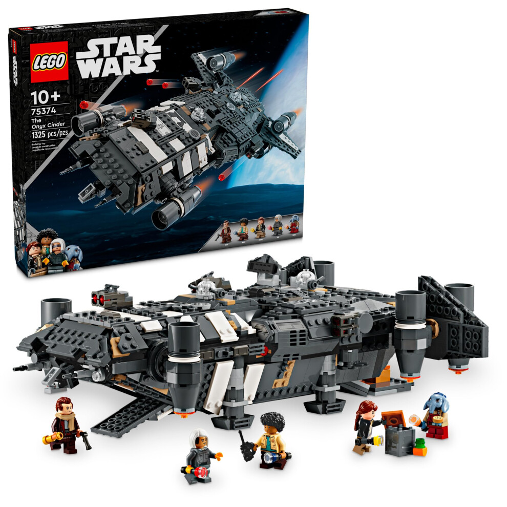 Lego Star Wars Skeleton Crew The Onyx Cinder Spaceship Toy - Star Wars Building Toy Set For Kids, Boys & Girls, Ages 10+ - Birthday Gift For Fans - 75