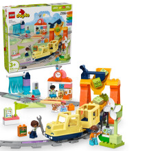 LEGO DUPLO Town Big Interactive Community Train Set - Set da gioco con trenino interattivo per bambini e bambine dai 3 anni in su - Idea regalo p