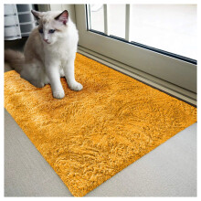 (Ochre, 60 x 110 cm) Non Slip Shaggy Rugs Carpet Runner Large Doormats