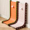 (Orange Triangle) Cat Scratcher Felt – Durable Felt Vertical & L-Shaped Horizontal Scratching Post, Wall-Mounted 5