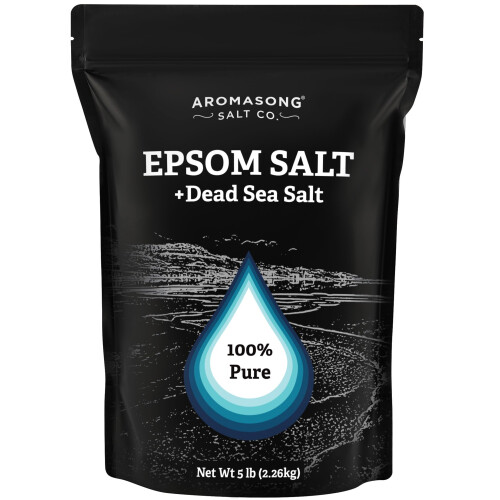 Aromasong Αλάτι Νεκρής Θάλασσας για Μπάνιο με 100% Αγνό Αλάτι Epsom - 5 Λίβρες