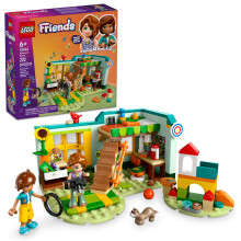 LEGO Friends Herbstzimmer-Bauspielzeug Rollenspielset fr Kinder, Mdchen und Jungen ab 6 Jahren mit 2 Minipuppen, Bandit, dem Frettchen und eine