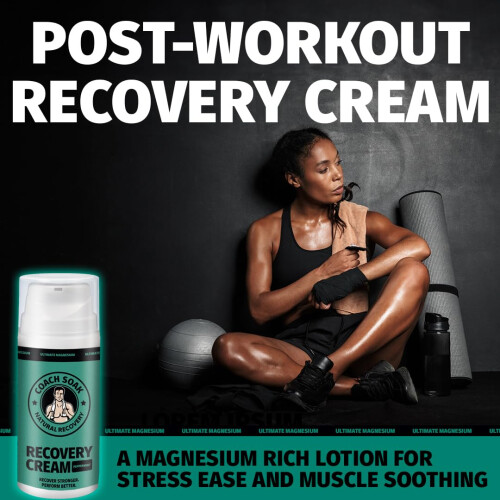 Coach Soak Recovery Bath Soak Eucalyptus Tea Tree en Magnesium Lotion met MSM Cooling Menthol Bundle 1