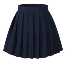Bella FashionLife Girl's Tab Scooter Sport Mini Skirt Juniors Uniform (L Navy)