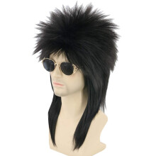 LeMarnia fekete tsks mrna parkk frfiaknak s noknek 80-as vek Heavy Metal punk rocker parkk Halloween jelmezek Vicces parkk