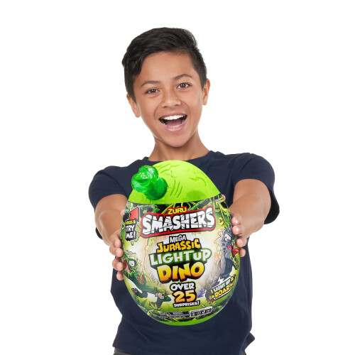 Zuru Smashers Mega Jurassic Φωτεινό Δεινόσαυρος Αυγό (Σπινόσαυρος) - 25+ εκπλήξεις 2