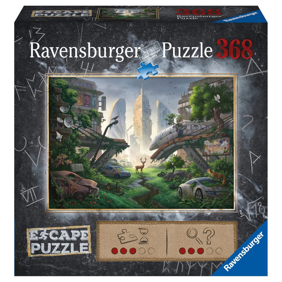 Ravensburger Escape: Desolated City 368 Piece Jigsaw Puzzle For Adults - 17279 - An Escape Room Experience In Puzzle Form 27 X 20