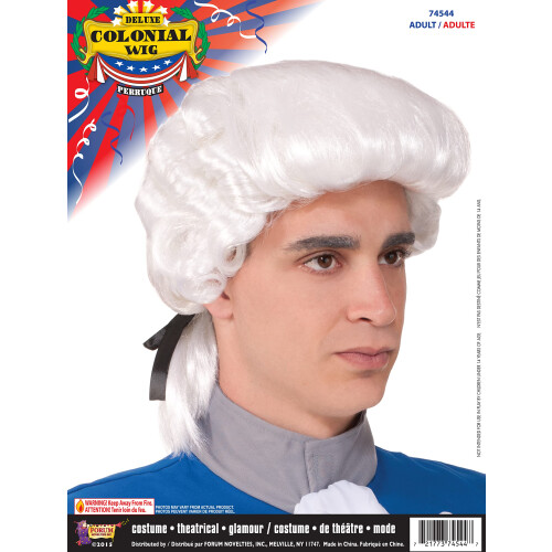Rubie's Forum Novelties 74544 Perruque Coloniale Deluxe, Taille Unique, Blanche 1